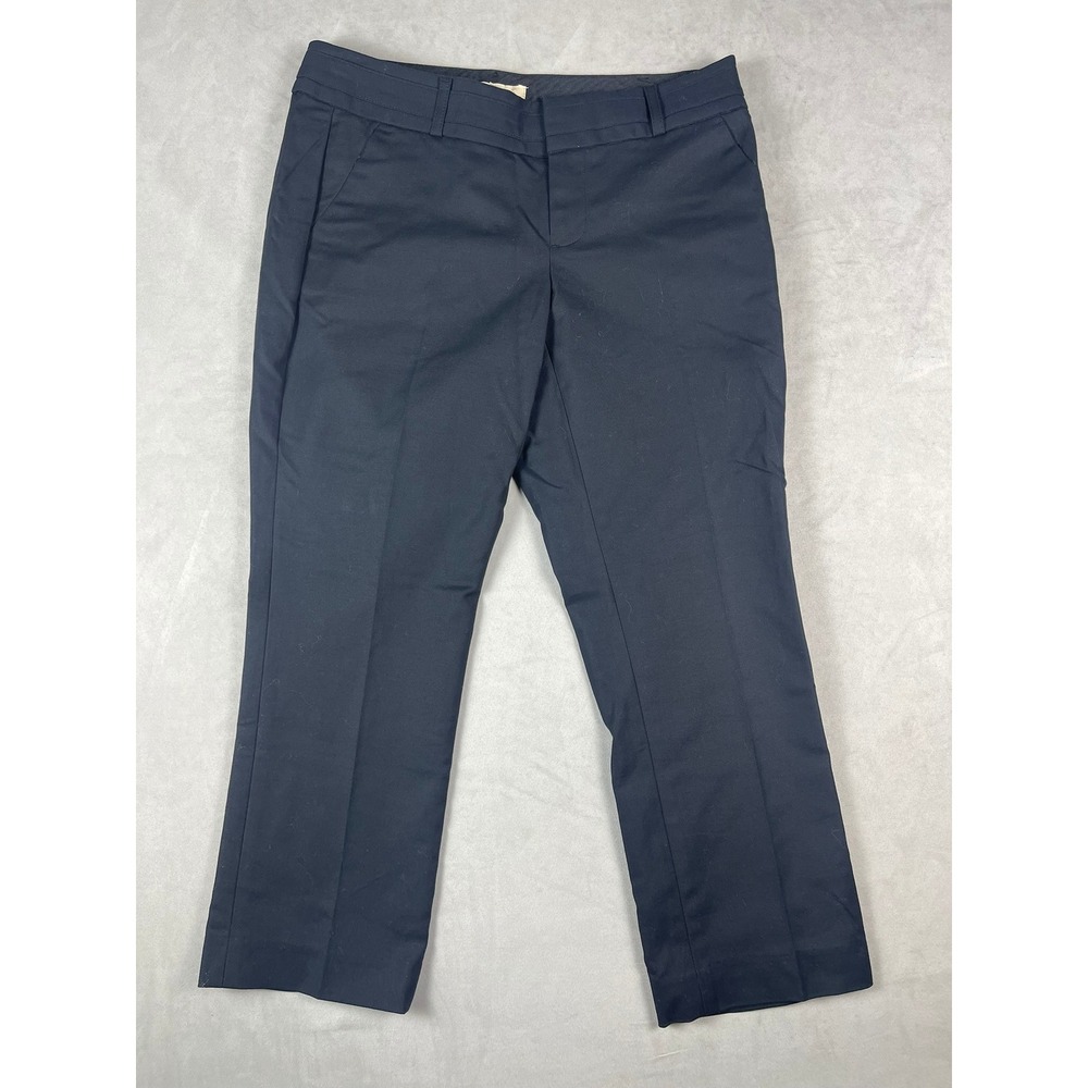 Banana Republic Martin Fit Navy Blue Straight Leg Dress Pants Womens Petite 4